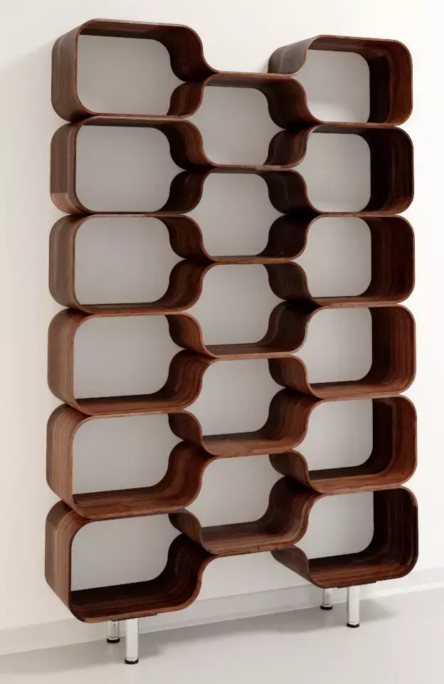 Original Mid-Century Modern Bookcases Free low-poly 3D model