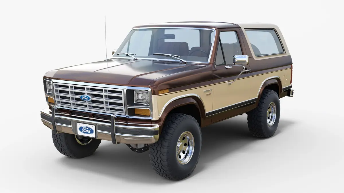 1986 Ford Bronco XLT 3D model purchase