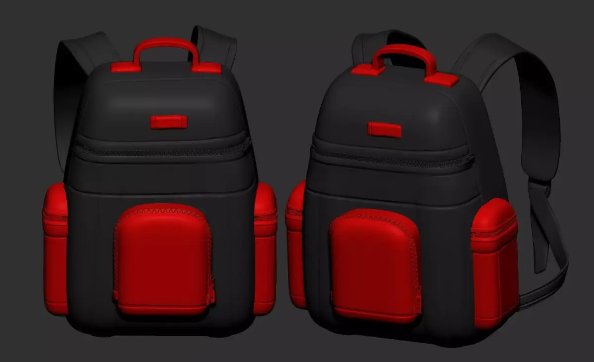 backpack high poly sculpt 3d printable ver 7 3D model 3D model 3D model get
