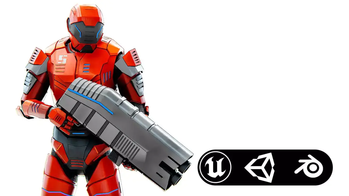 TROOPER X-4 Rigged for Unreal Engine - Unity - MIXAMO  3D model