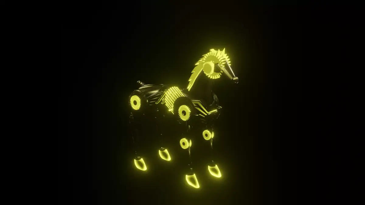  Robot horse Low-poly 3D model purchase