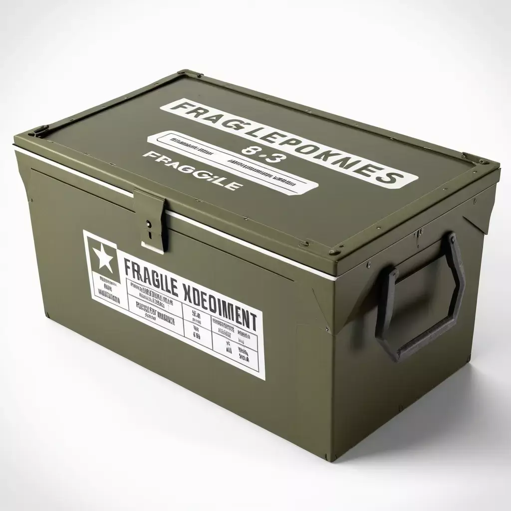 Military Supply Crate Ammo Box 3D model
