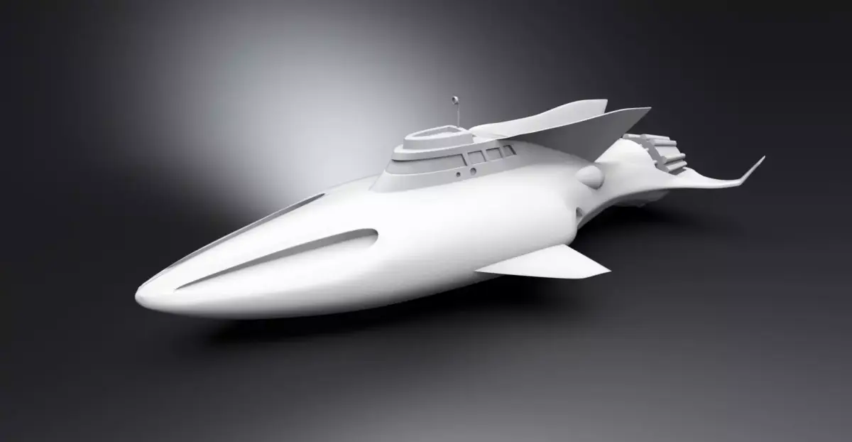 Stingray Submarine scale model 3D print model