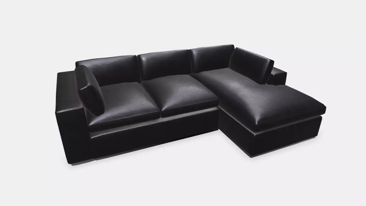 Sofa Low-poly PBR Free low-poly 3D model