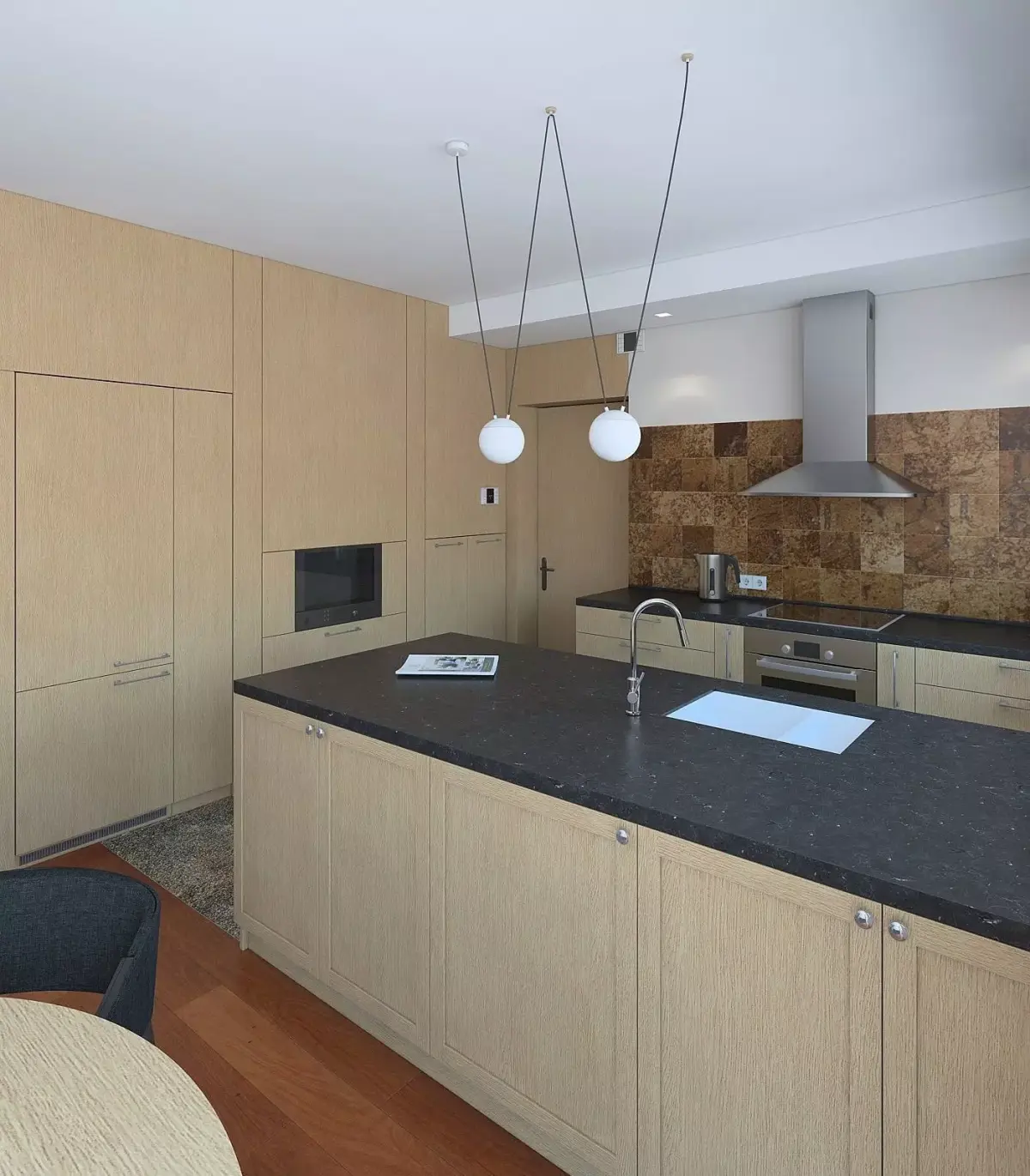 Kitchen renovation in an old house Free 3D model