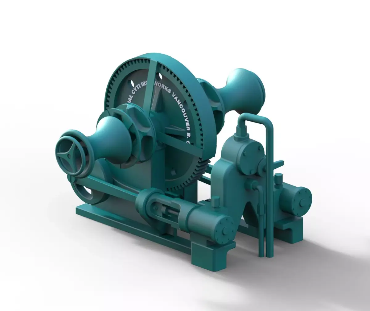 STEAM WINCH FOR SHIP MODEL DAMPFWINDE FEUR SCHIFFSMODELL 3D print model