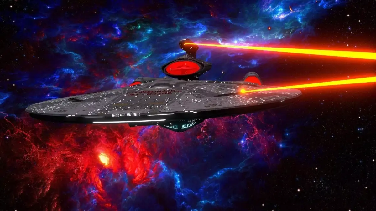 Starship USS Resonance Low Poly Variant 1 Low-poly 3D model