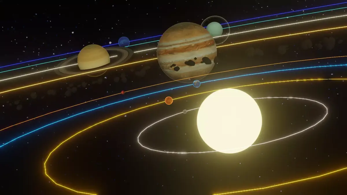 Solar System 3D model order