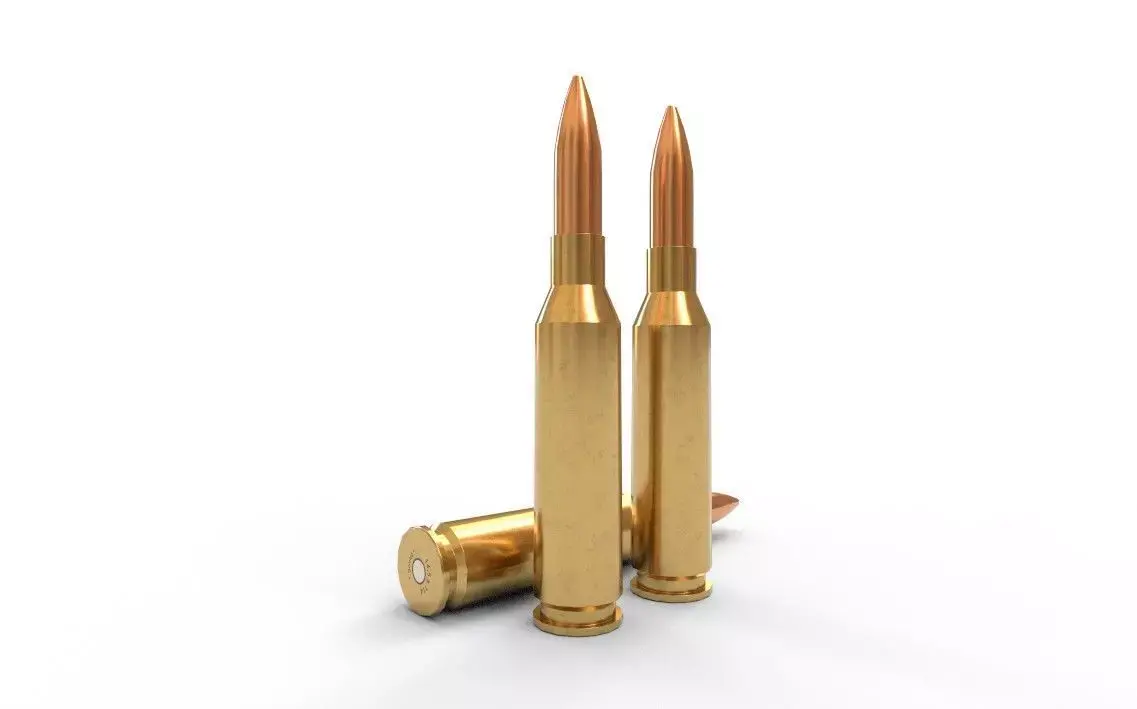 145x114mm Soviet Ammo Low-poly 3D model