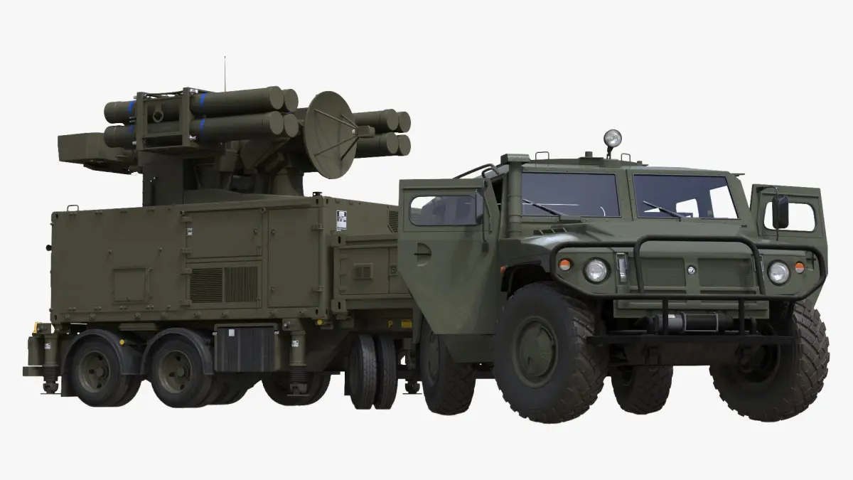 Military Truck with Missile System Crotale NG Rigged for Cinema 4D 3D model purchase