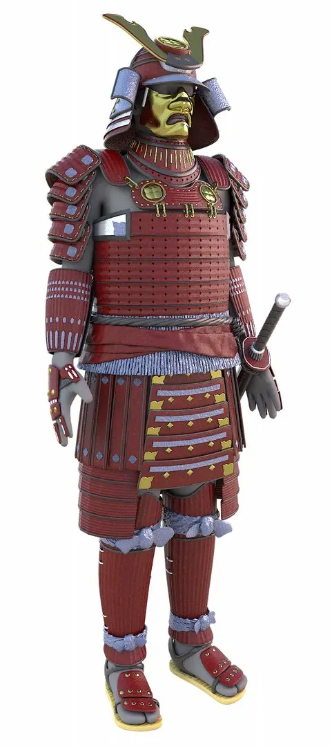 Samurai armor 3D model get