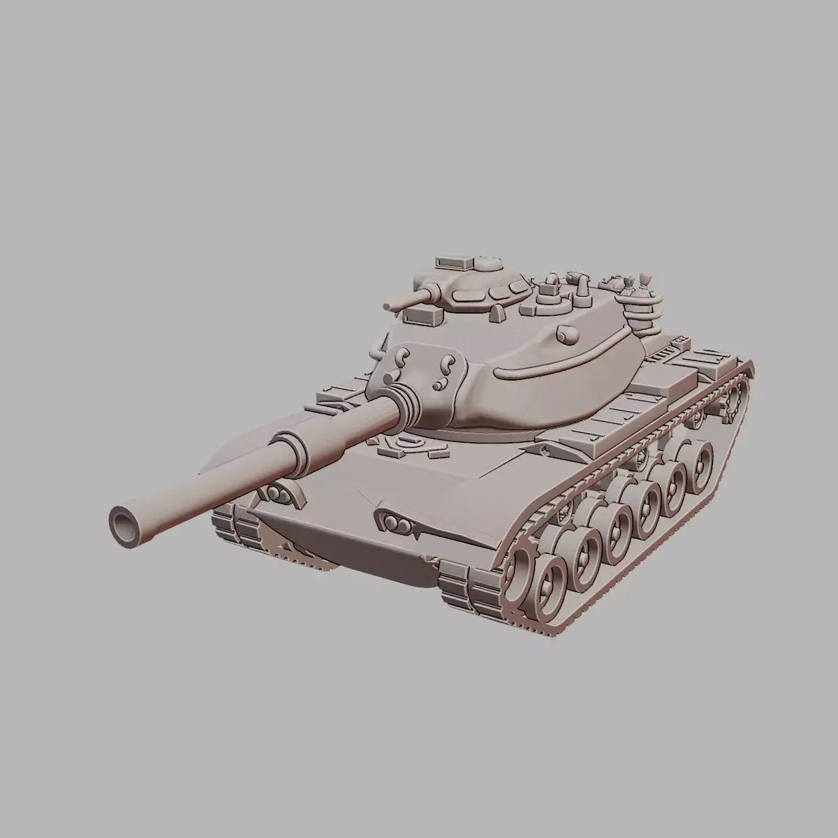 M60A1 Main Battle Tank Cold War U S Armor 3D Printable  3D print model