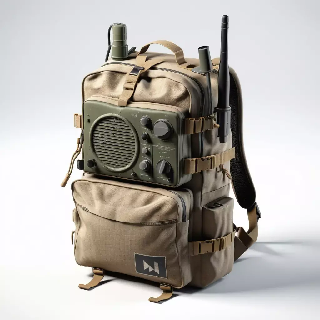 Military Radio Backpack 3D Model 3D model