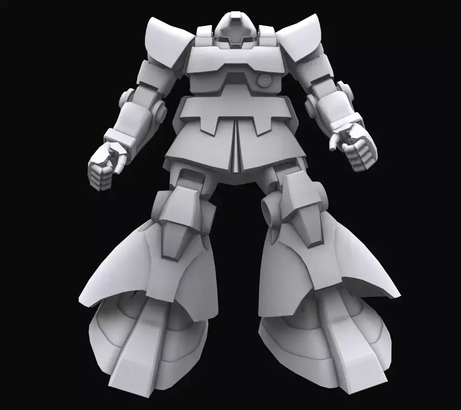 Gundam mobile suit MS09 DOM model 3D model