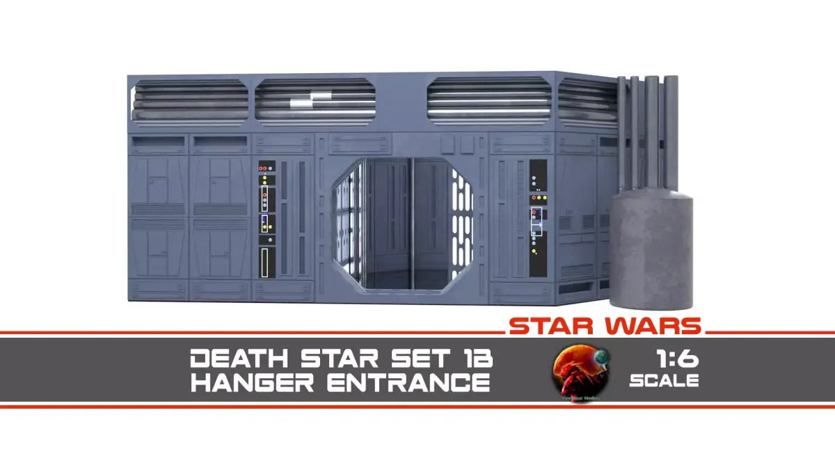Set 1b - Death Star Small Hangar Entrance 1-6 scale Hottoys 3D Model Pack purchase