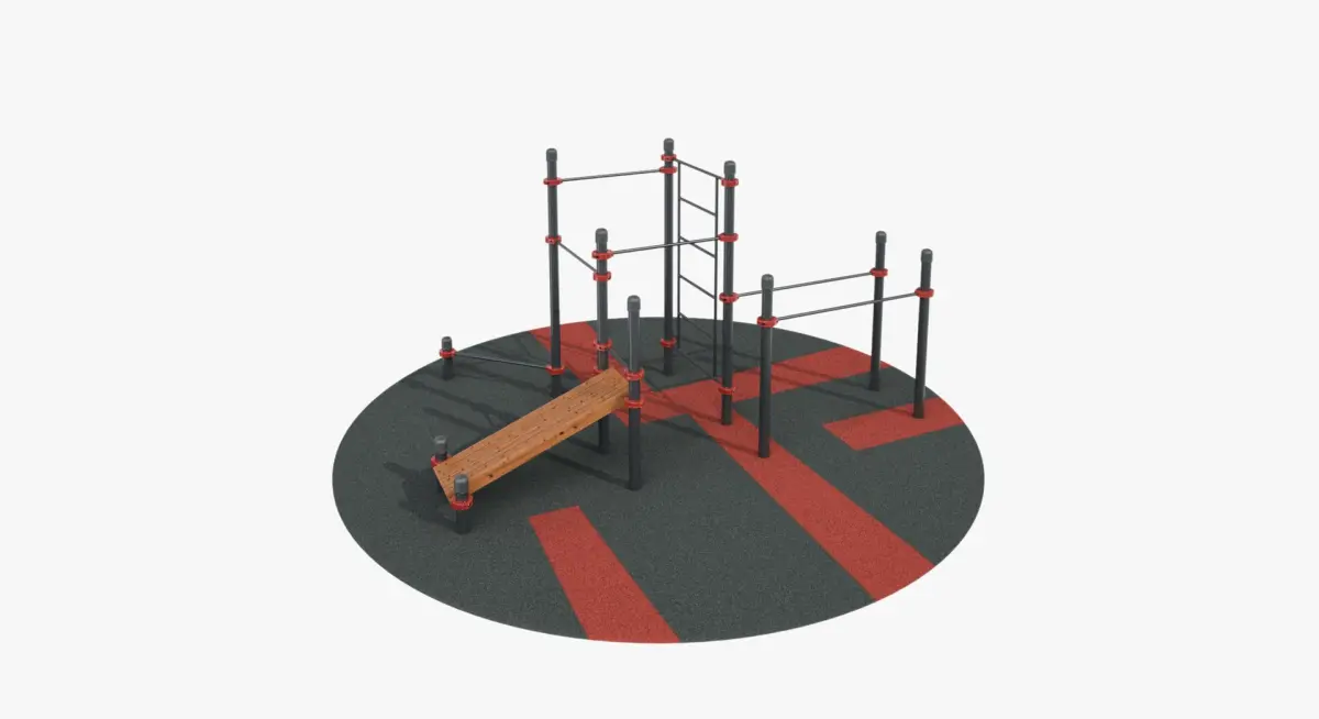 Calisthenics Park 3D model