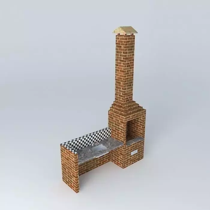 barbecue edited sink Free 3D model