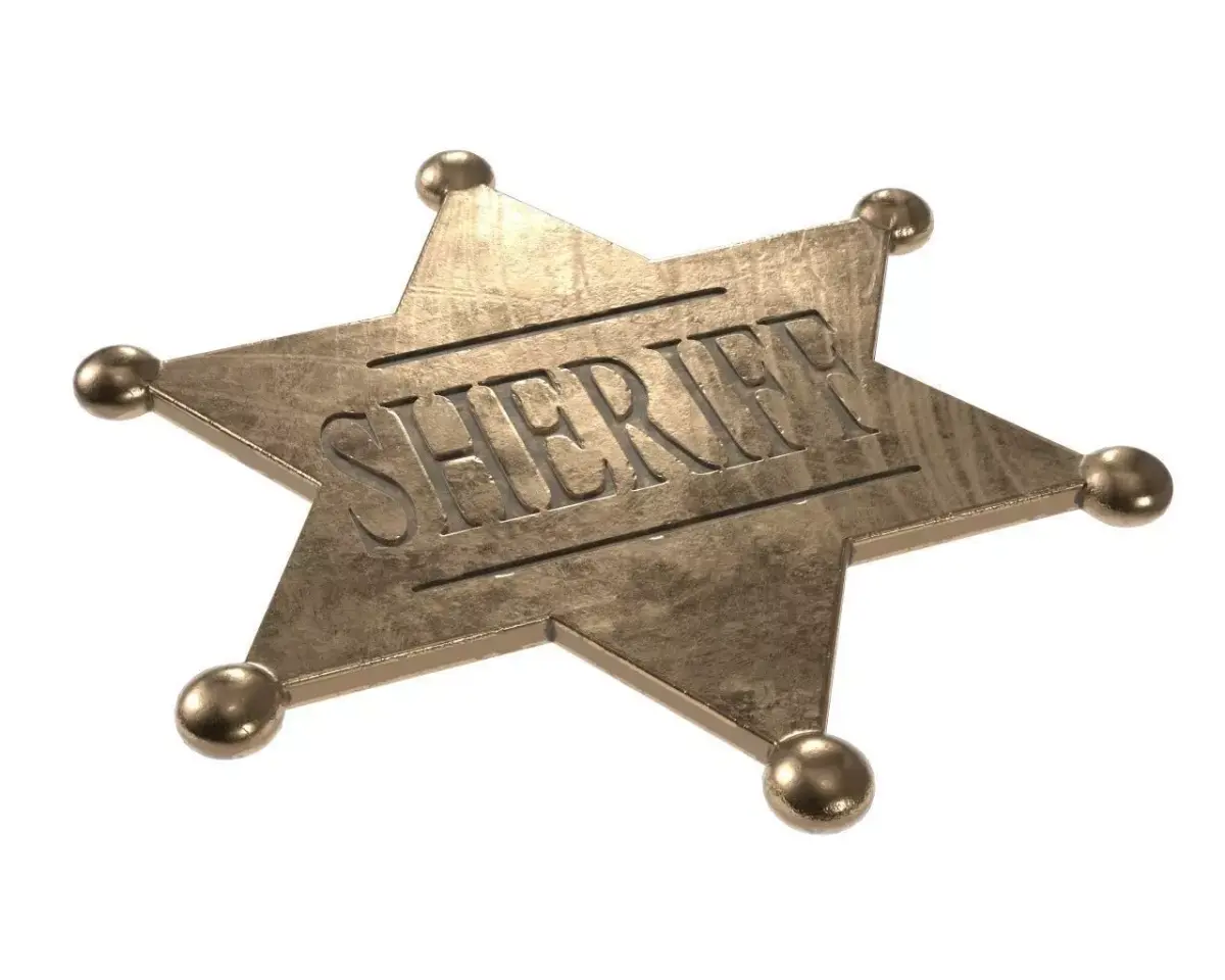 sheriff badge 3D model get