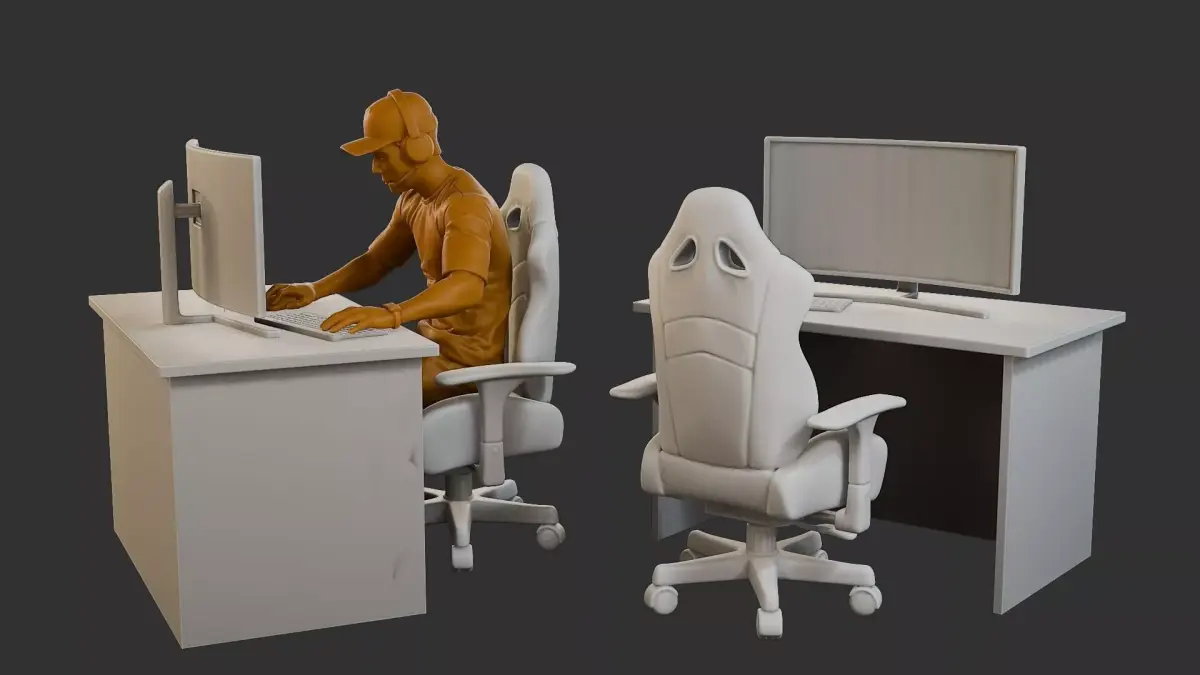 Video Game Player VGP1 002 3D print model