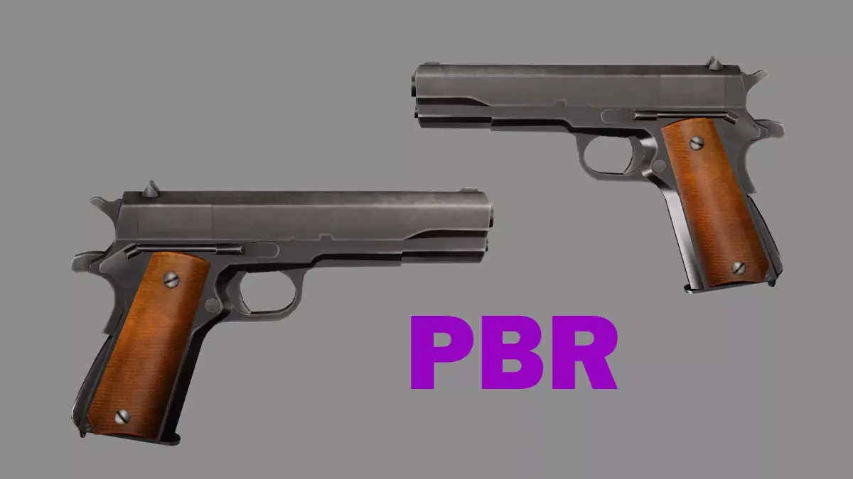 Pistol C127G Colt 45 M1911 Model Low Poly 3D Model Low-poly 3D model purchase