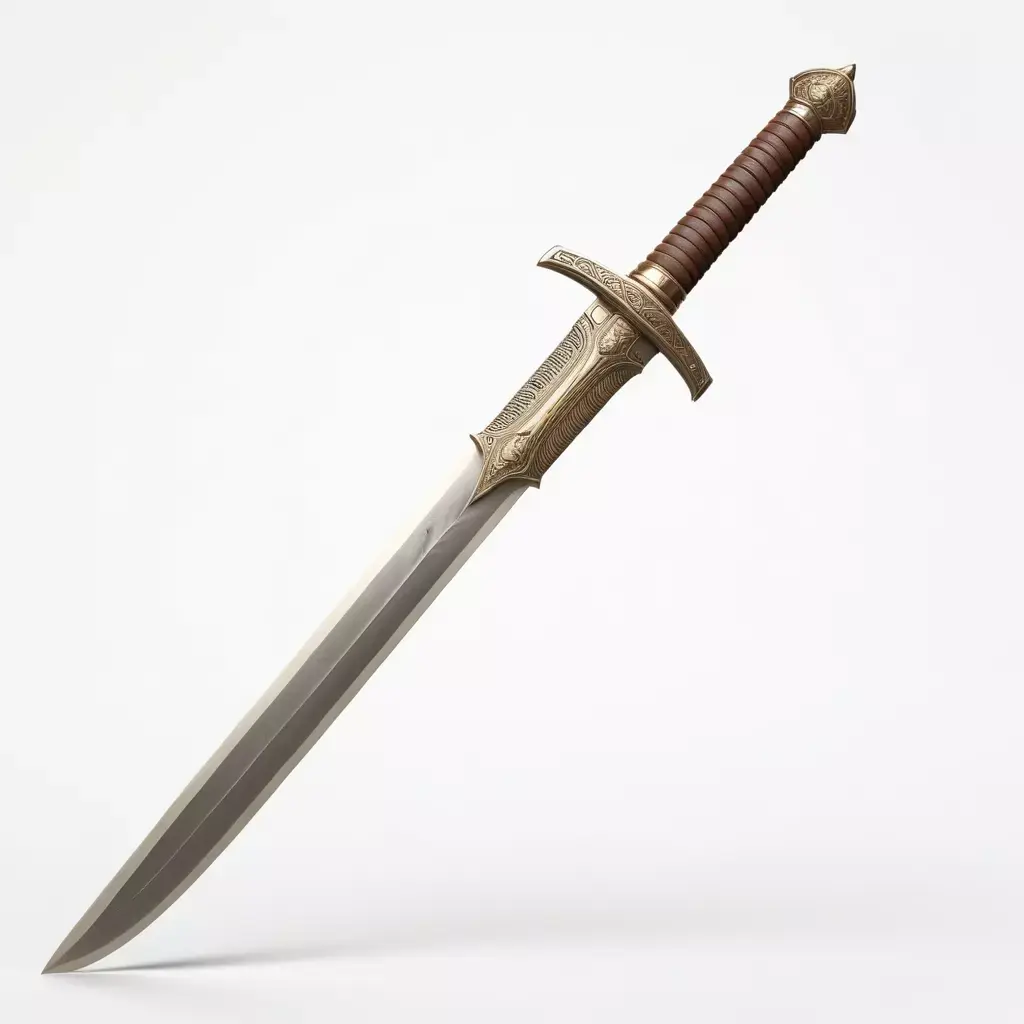Ornate Fantasy Medieval Sword 3D model