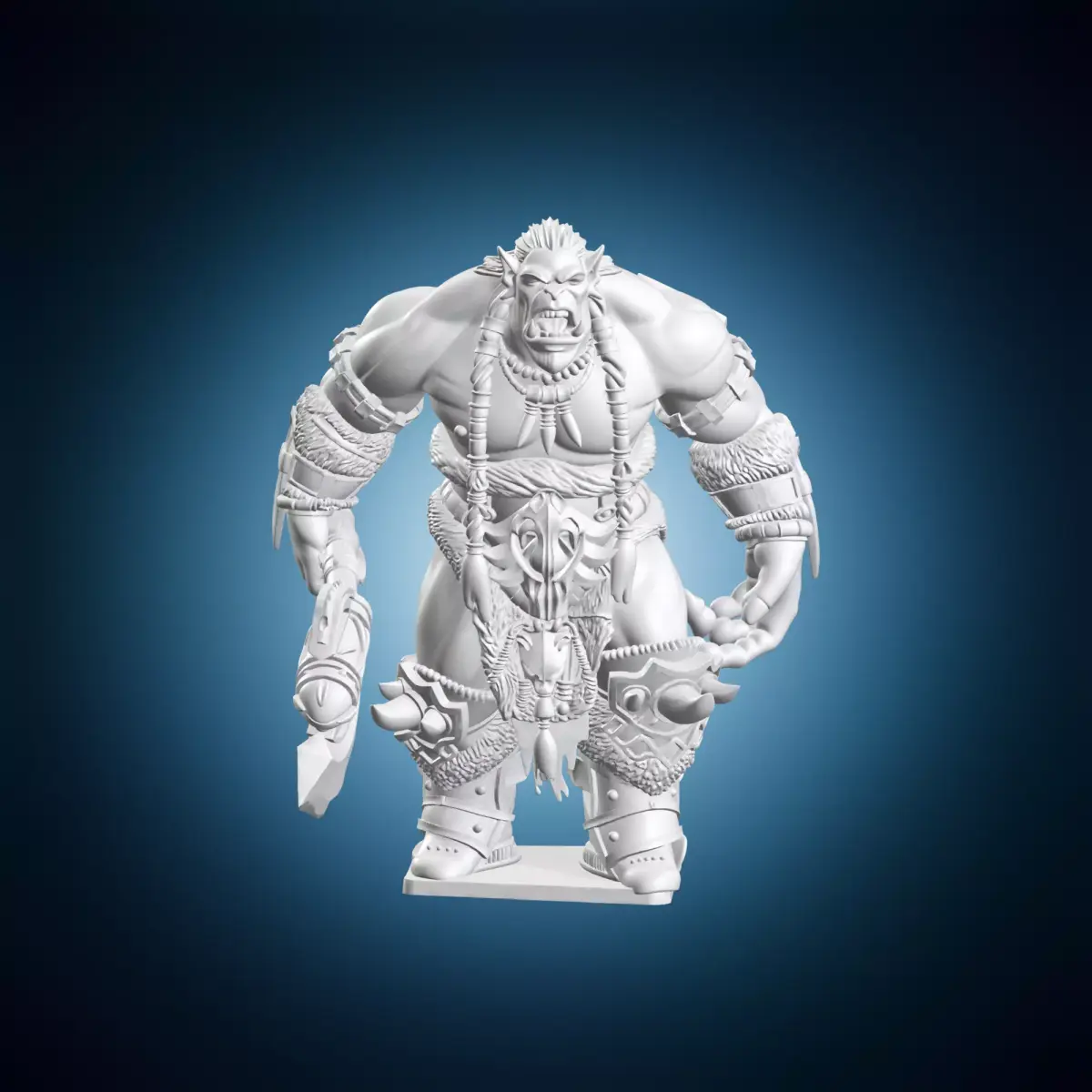 Hulking Orc Miniature 3D print model