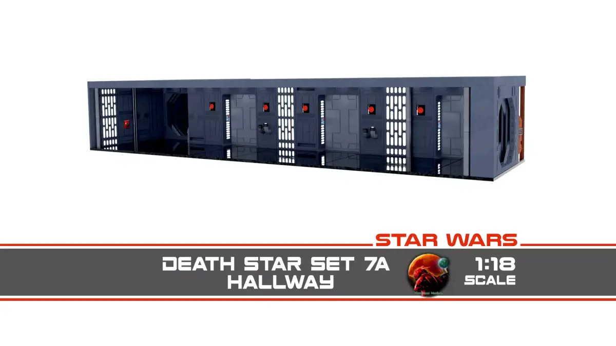 Set 7a - Death Star Hallway 1 1-18 scale Kenner Hasbro 3D Model Pack purchase
