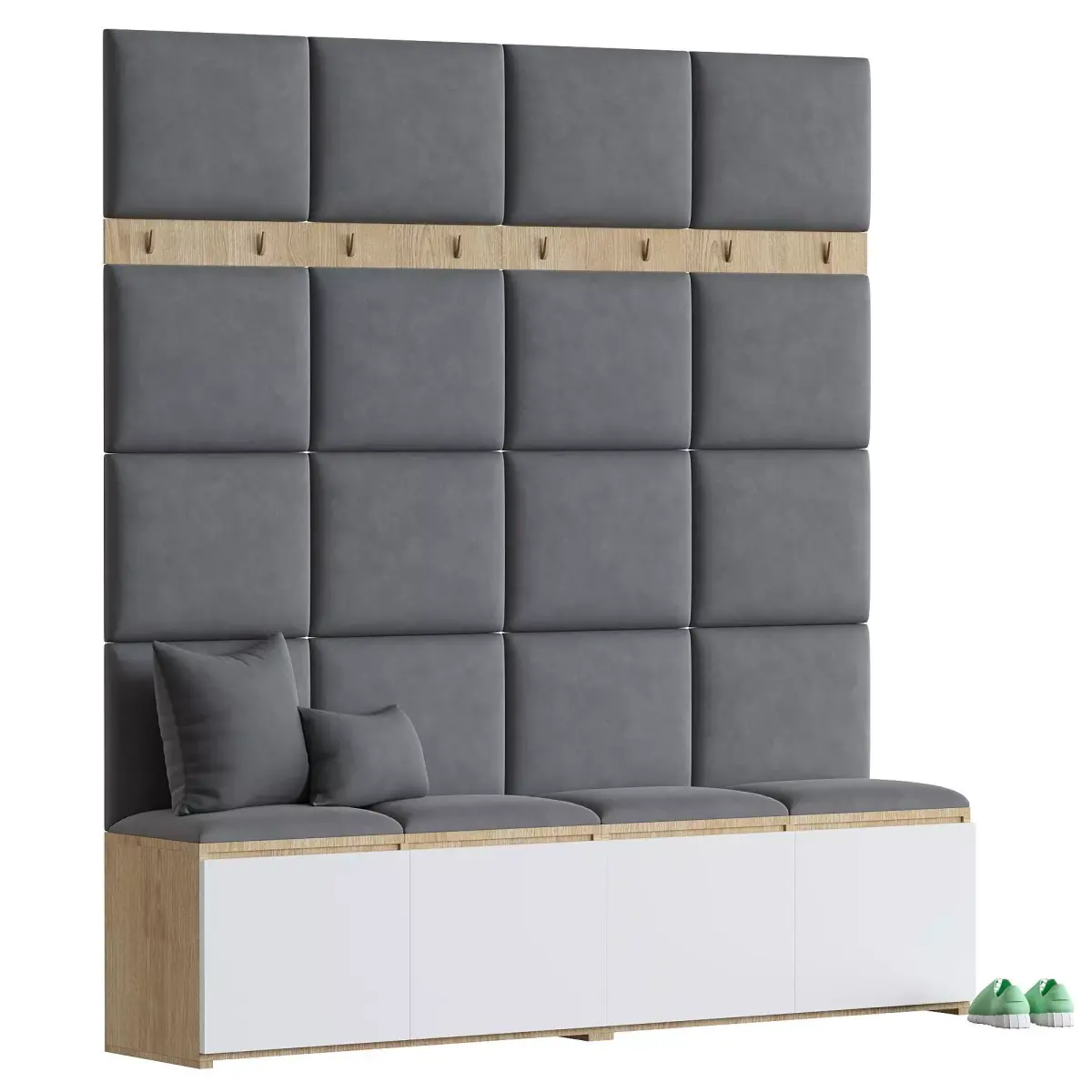 hallway set 6 stowaway storage bench bedroom furniture sets home 3D model