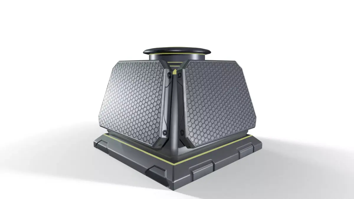 Sci-Fi Charging Device Low-poly 3D model