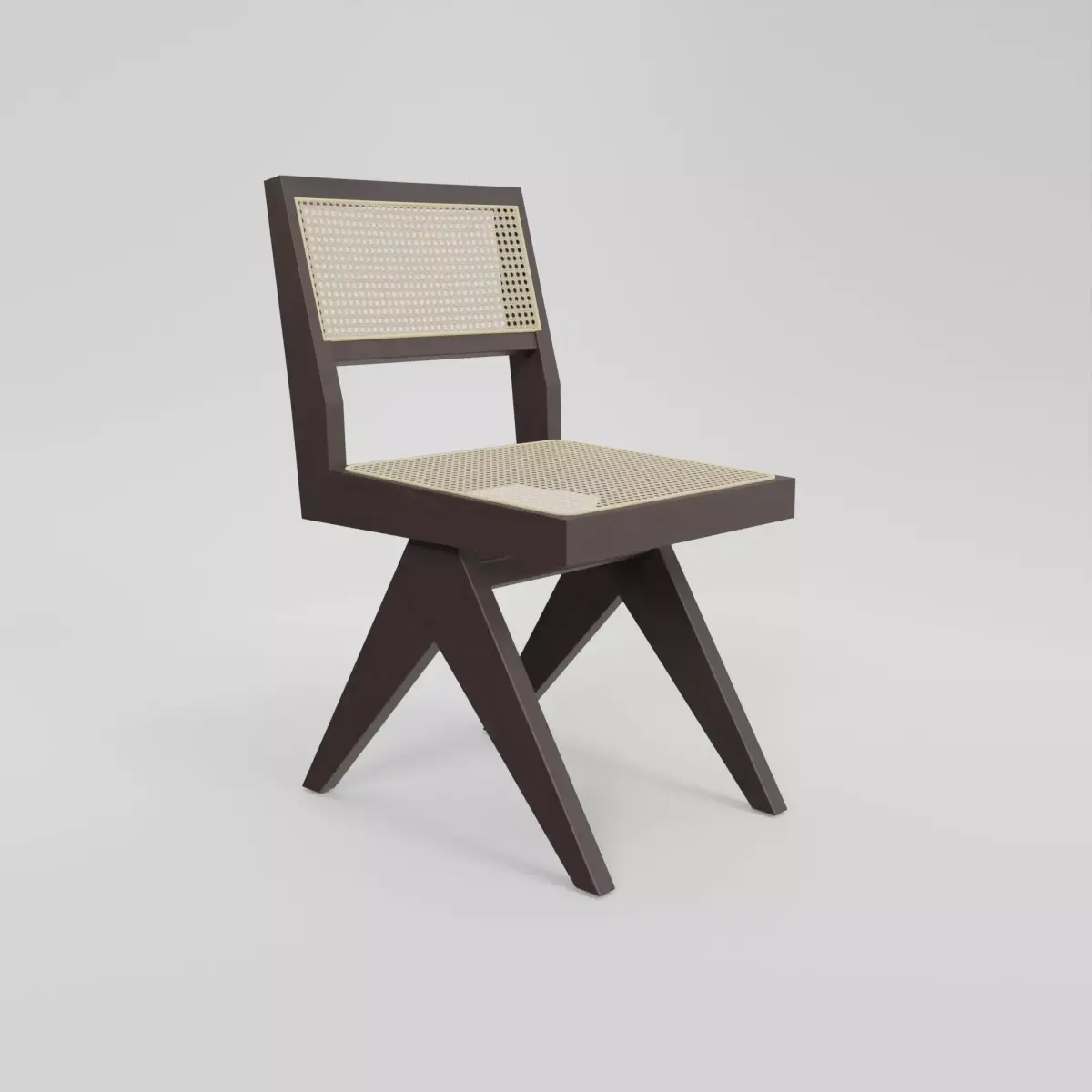 Rattan Chair Free low-poly 3D model get