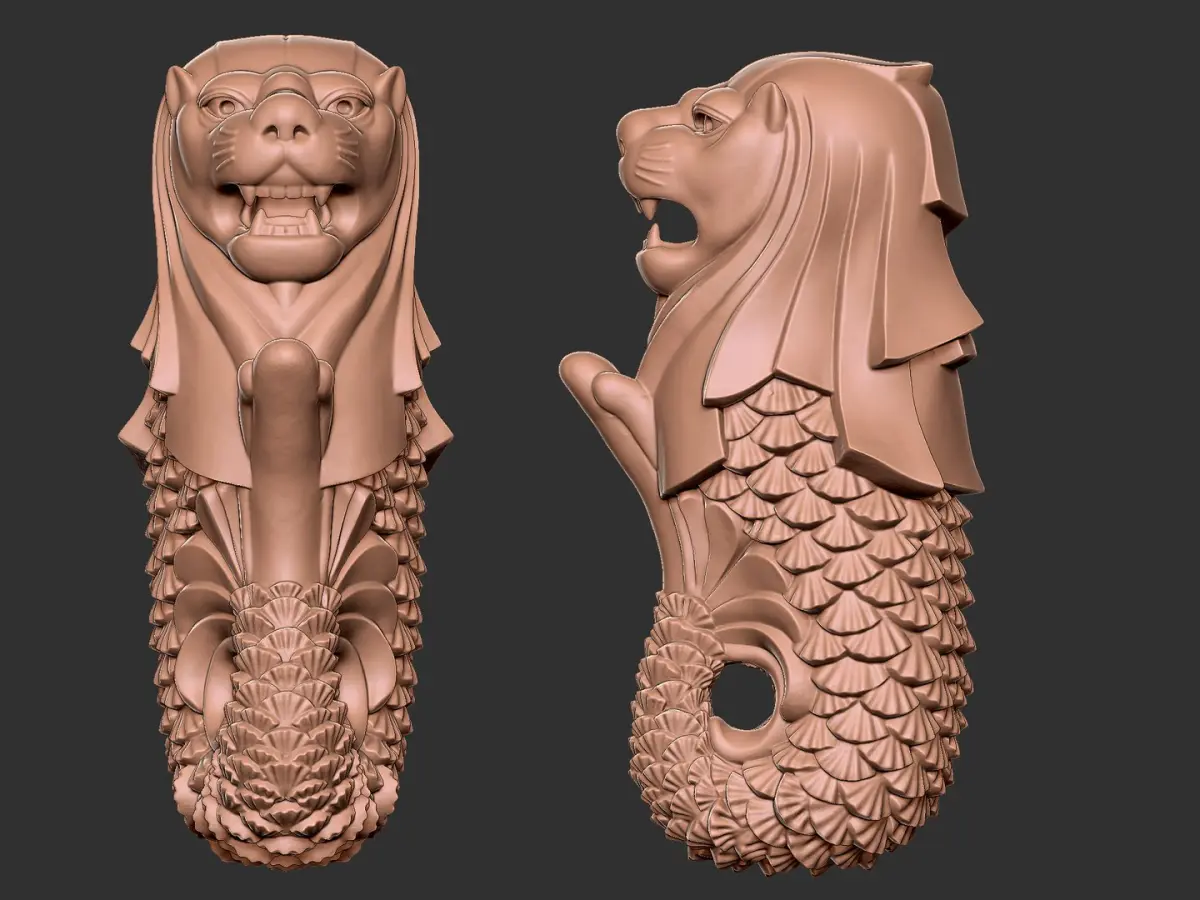 Merlion 3D model