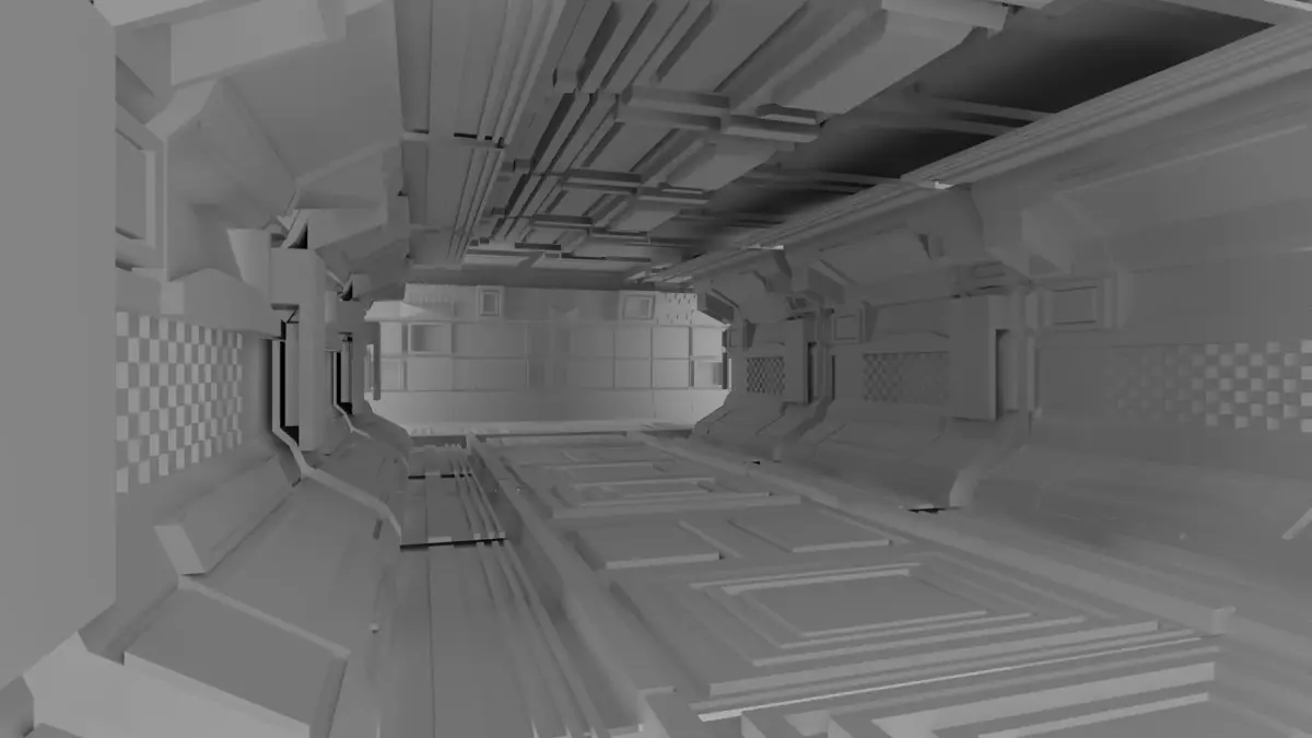 SCI-FI lab 3d model Low-poly 3D model