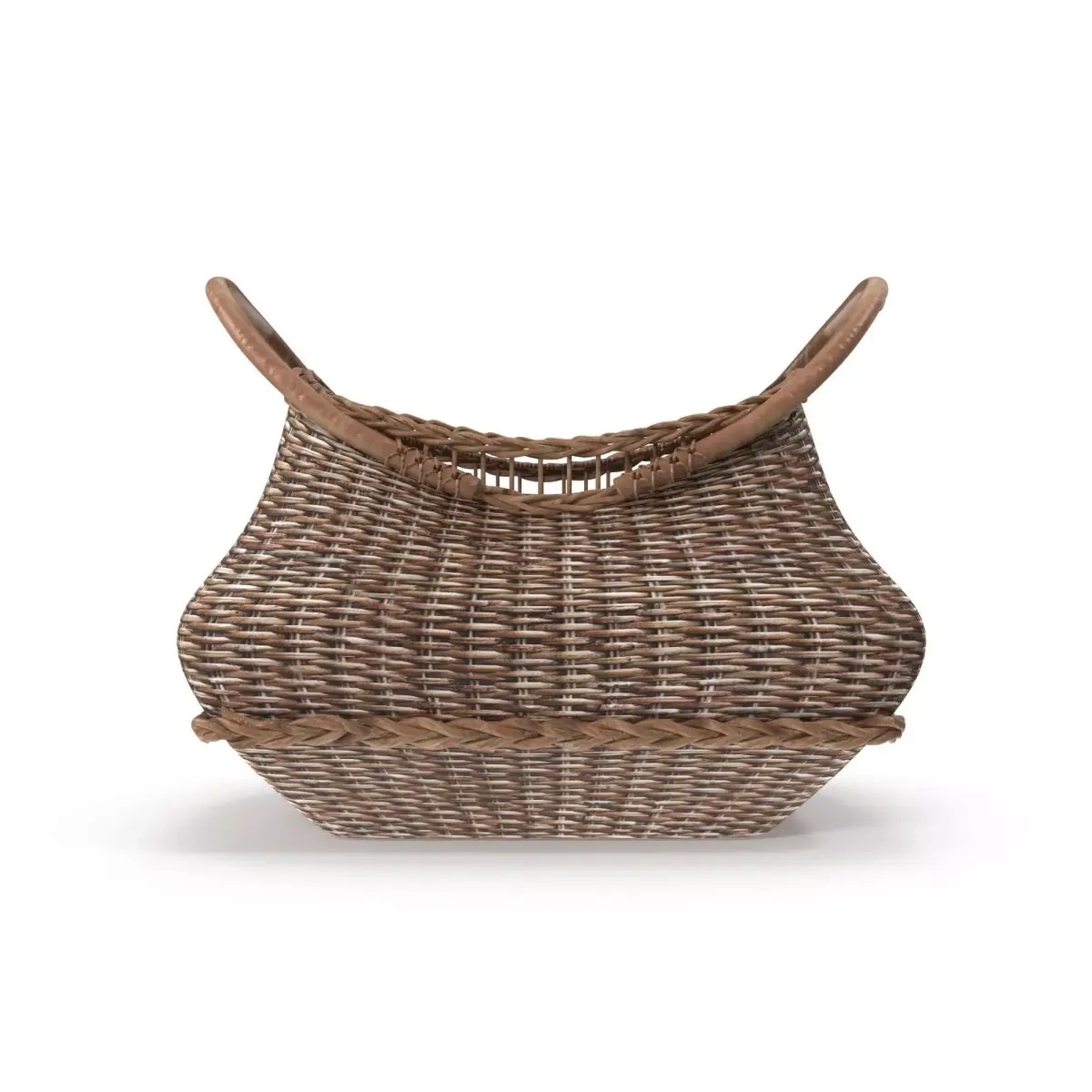 Jacquelyne Wood Handled Basket Free 3D model