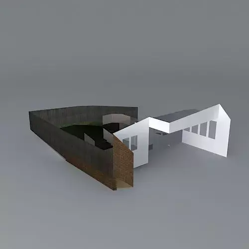 Octagonal themed garden  Free 3D model