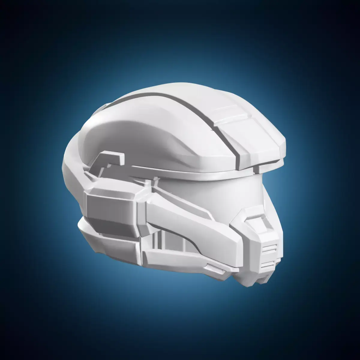 Sci-Fi Super Soldier Helmet 3D print model