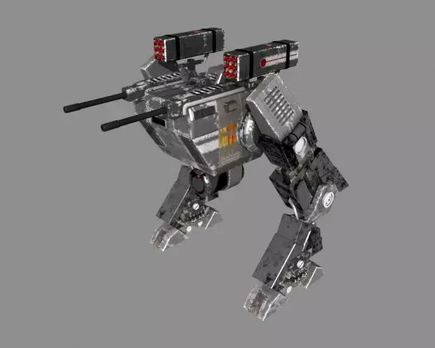 Runner Assault Mech Gray 3D model