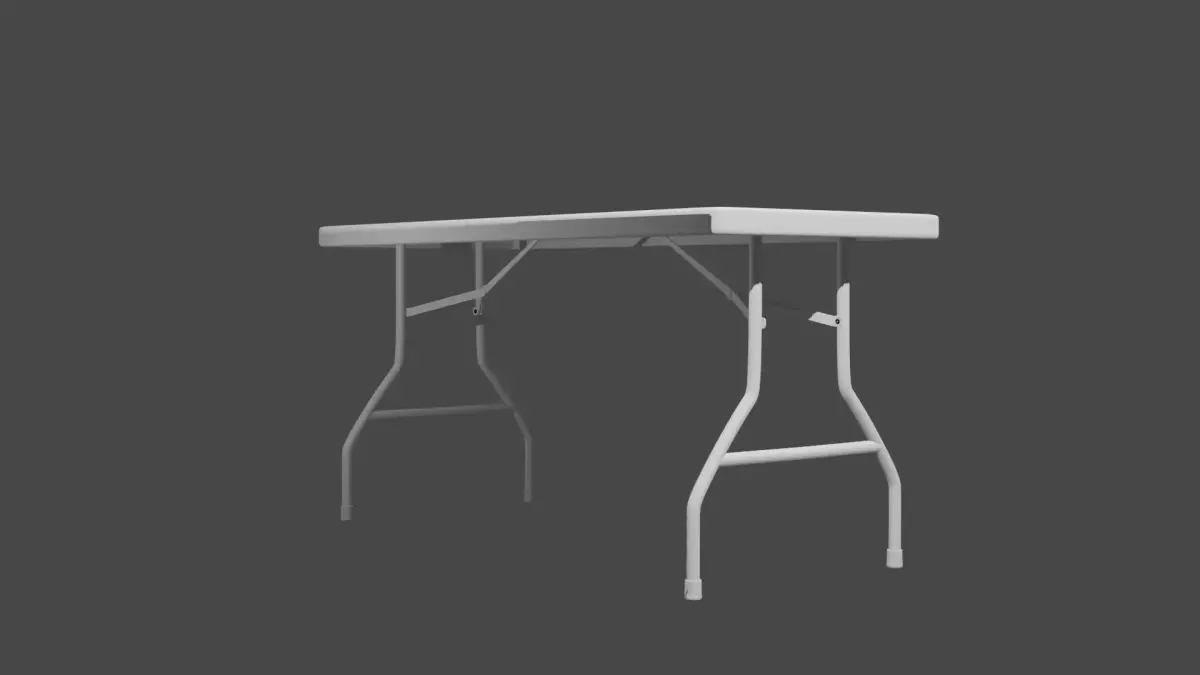 Simple fold table Free 3D model