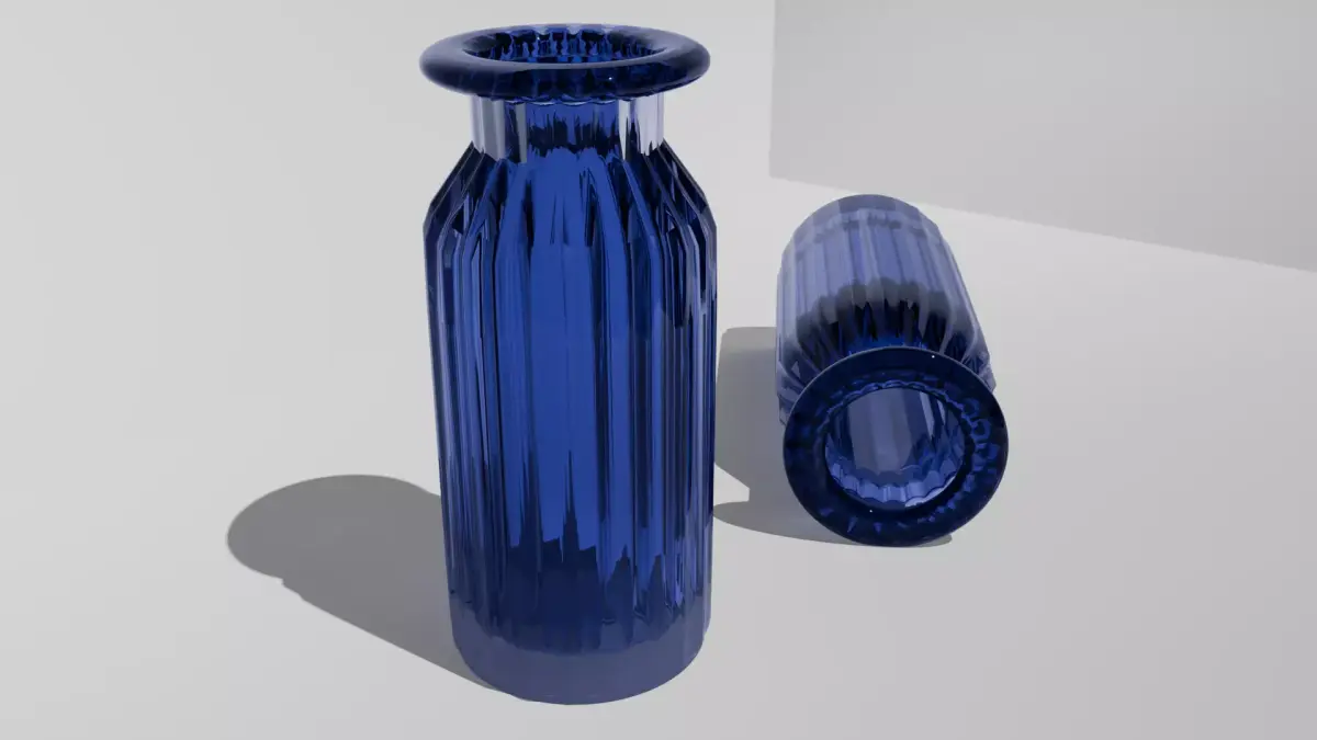 Glass vase Free 3D model 3
