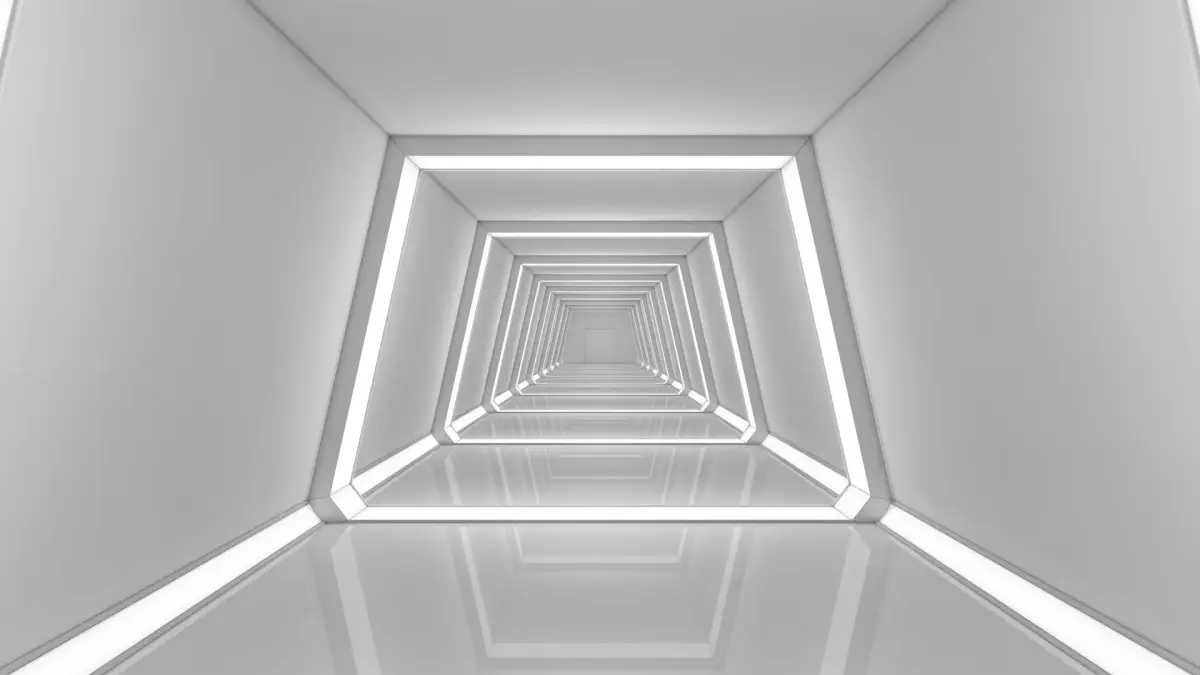 Empty Sci Fi Hallway 3D model