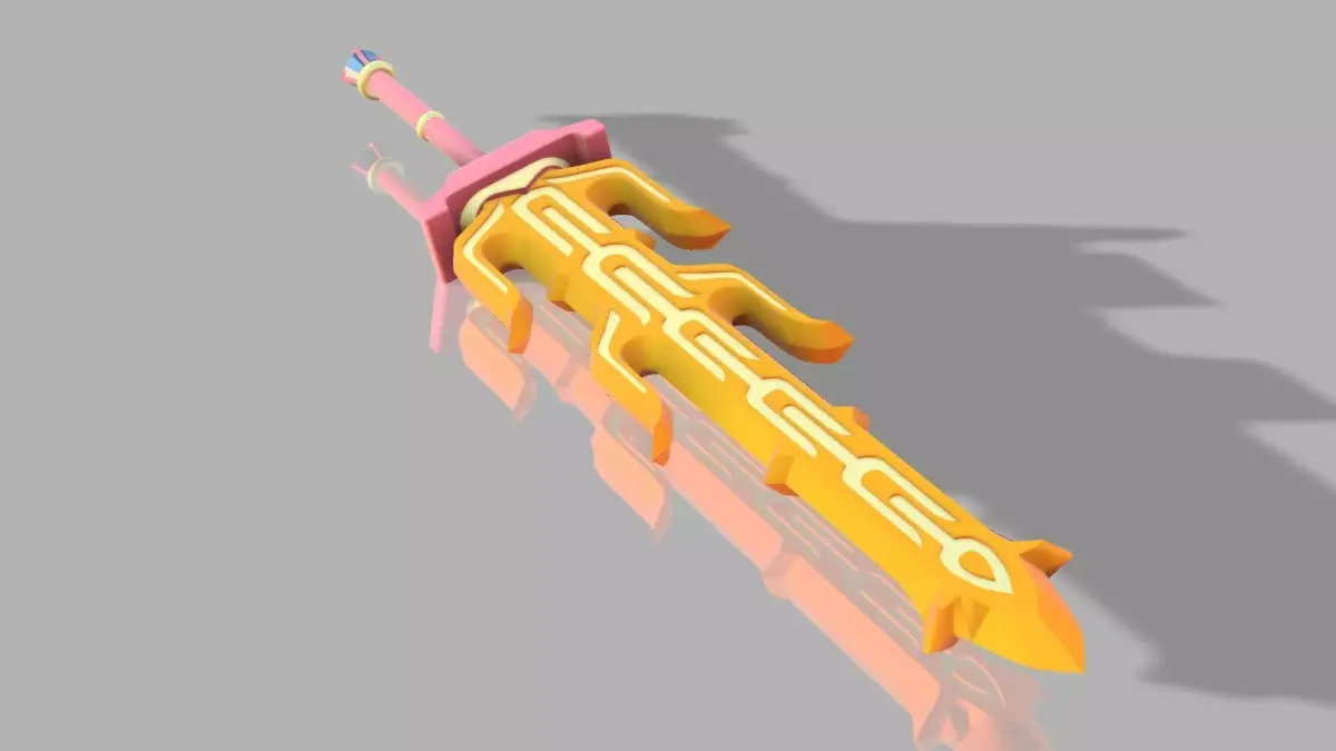 Great Flameblade 3D printable  from the legend of zelda BOTW 3D print model