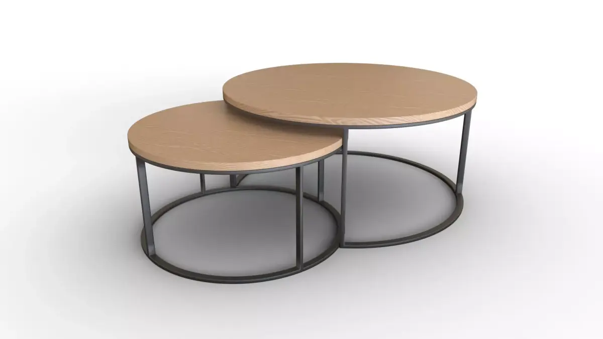 Round coffee table  Free 3D model