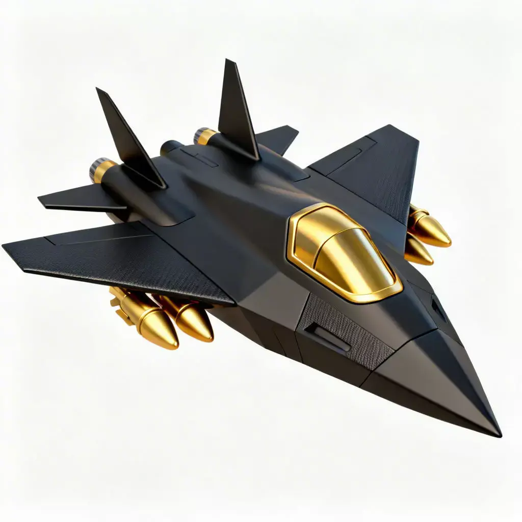 Stealth Shadow Interceptor 3D Model Low-poly 3D model