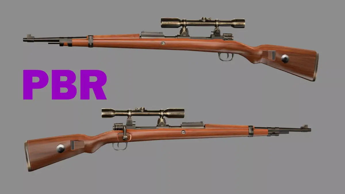 Kar98k Sniper Rifle Fps - Tps Low-poly 3D Model Low-poly 3D model