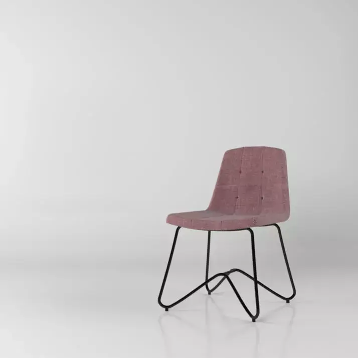 Algona Tufted Dinning Chair Free 3D model
