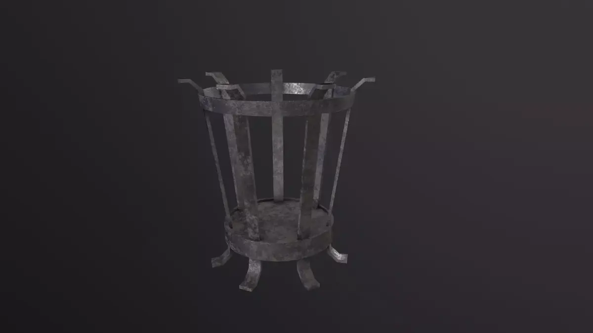 Medieval Brazier3D Model Low-poly 3D model