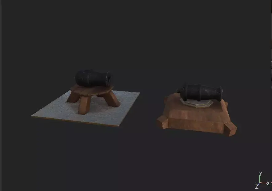 Cannon 3D model 12