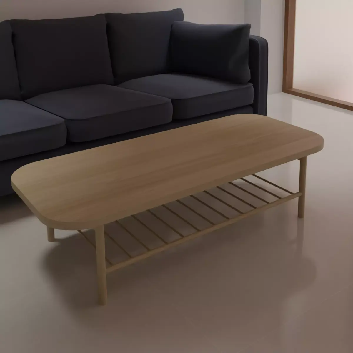 Coffee Table IKEA LISTERBY Free 3D model