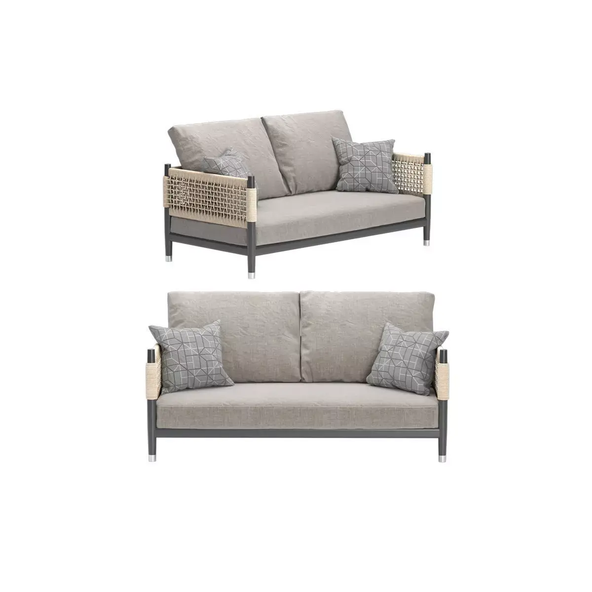 Contemporary Minimalist Sofa 3D model