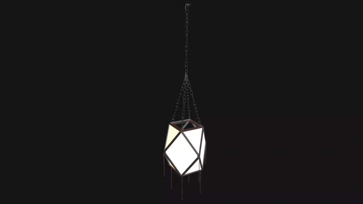 chinese style hanging light model 2 Free 3D model