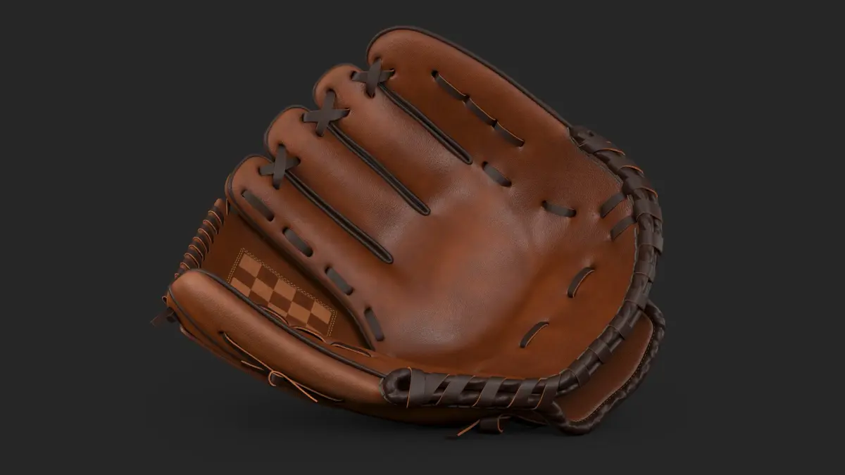 Baseball Glove 8K PBR Textures 3D model